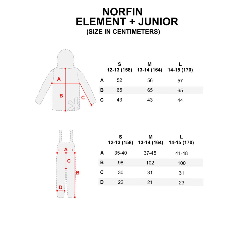 Winter Fishing Suit - Norfin ELEMENT + JUNIOR