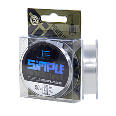 Feeder Concept monofilament line Simple HARD POWER MONO Clear 50m
