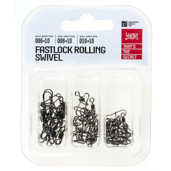 Lucky John Pro Series FASTLOCK ROLLING SWIVEL COMBO