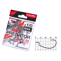Lucky John Offset hooks PREDATOR LJH350