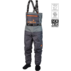 Norfin waders PILOT STOCKINGFOOT GRAY